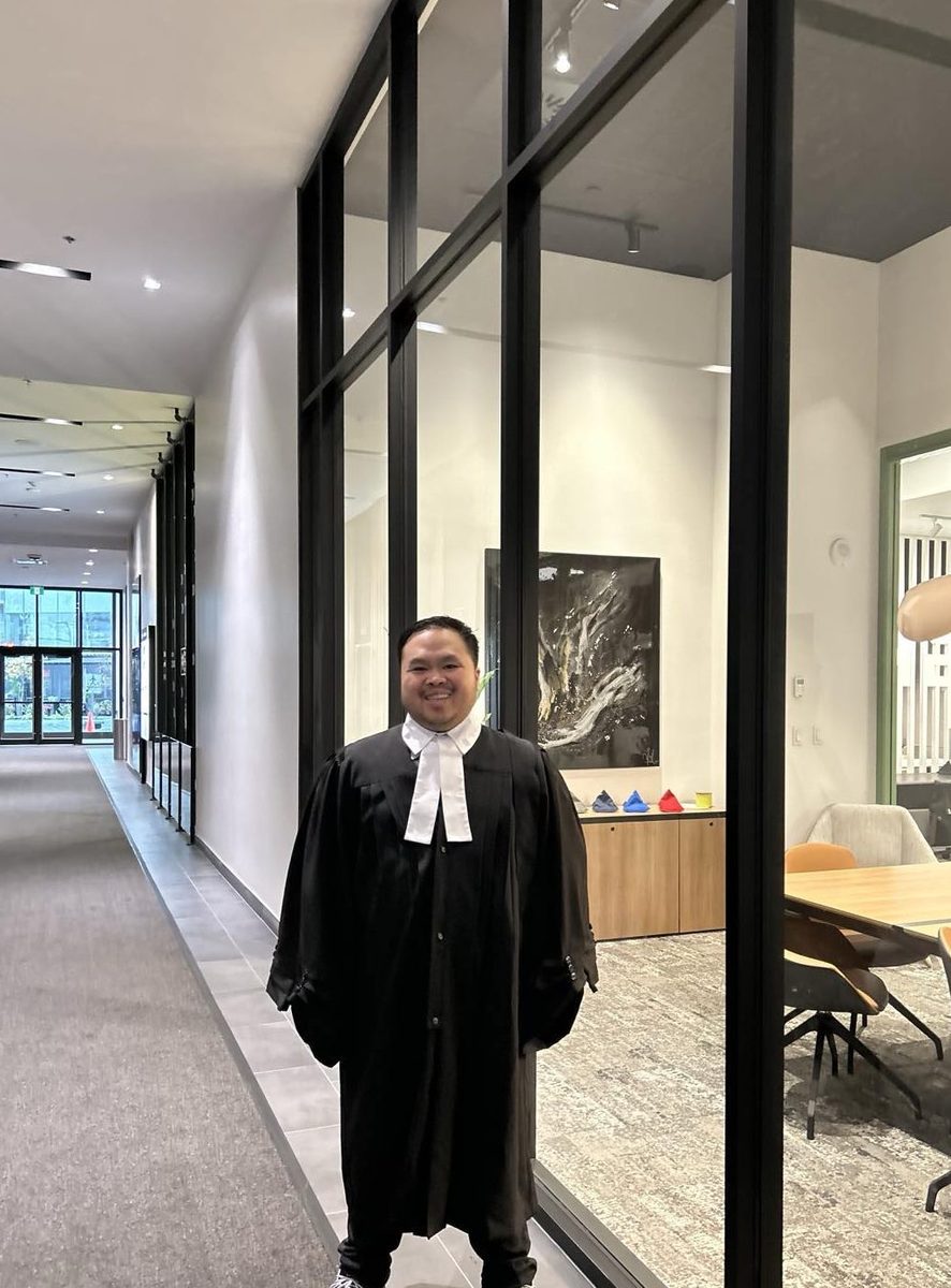 Jean-Claude Nguyen in lawyer robes